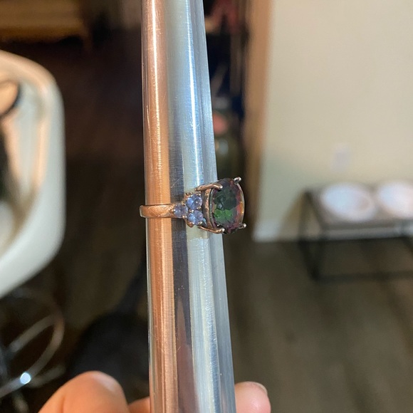 925 sterling silver genuine alexandrite vintage ring - Picture 3 of 9